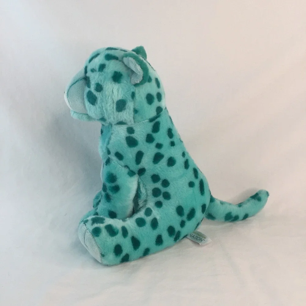Aurora Destination Nation Leopard Plush 11in Teal Spotted Glitter‎ Eyes 2022
